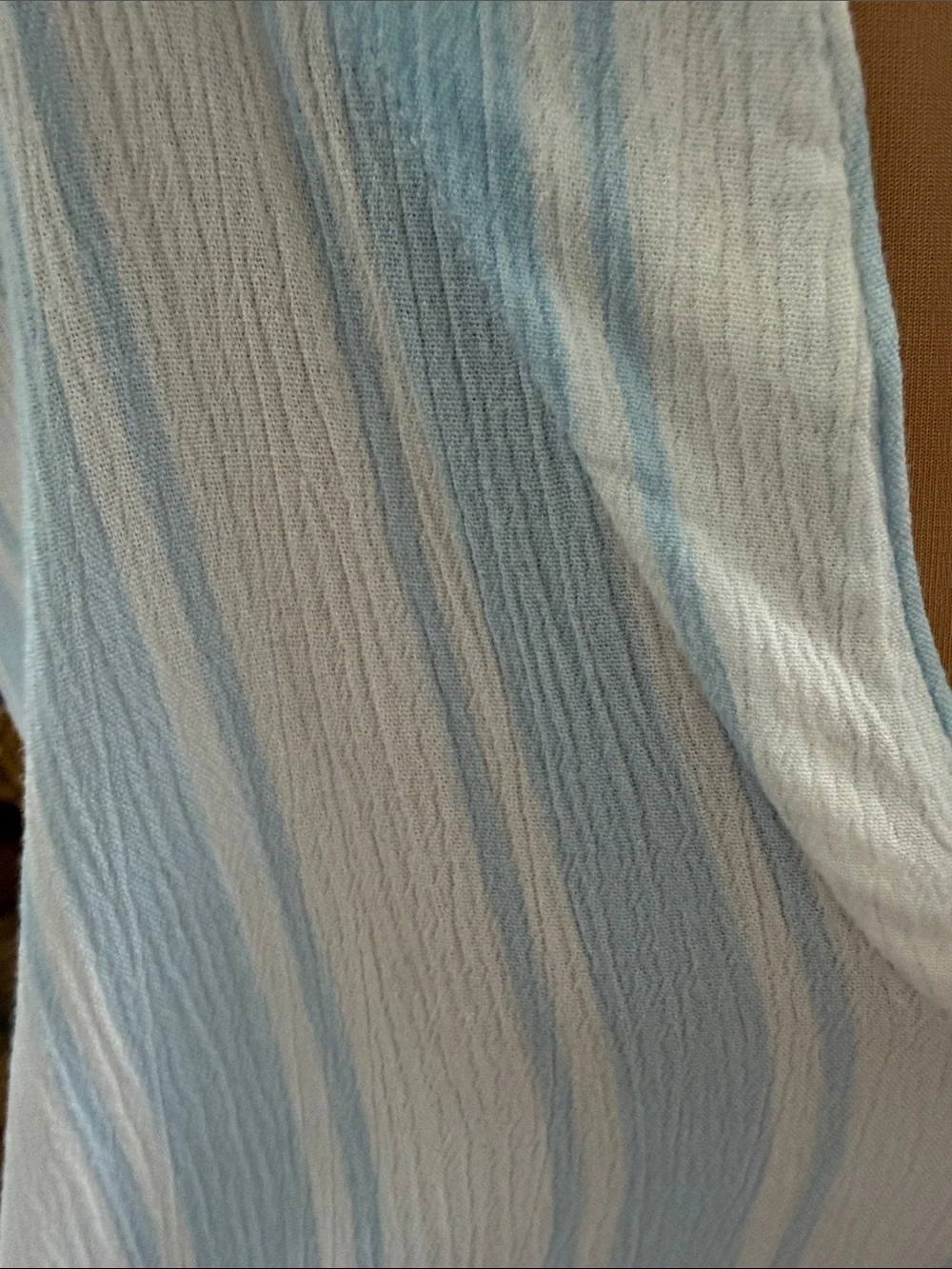 Michael Kors Women’s Light Blue & White Striped Tunic